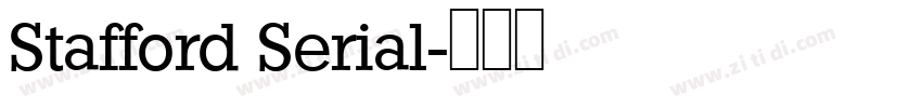 Stafford Serial字体转换